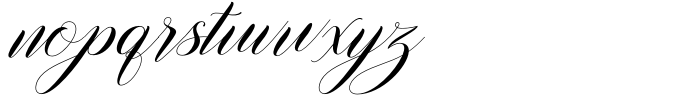 Willgets Calligraphy Font LOWERCASE