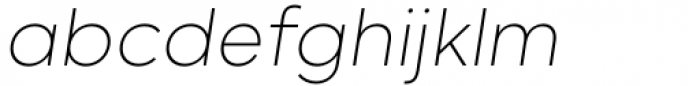 Willgray A Extra Light Italic Font LOWERCASE
