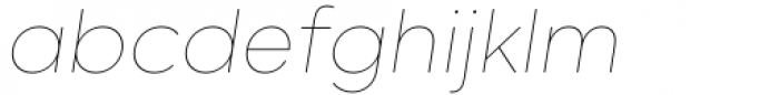 Willgray A Thin Italic Font LOWERCASE