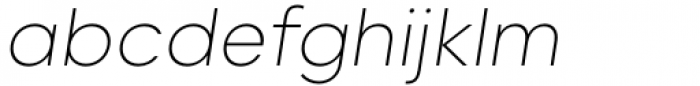 Willgray B Extra Light Italic Font LOWERCASE