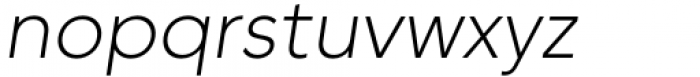 Willgray B Light Italic Font LOWERCASE