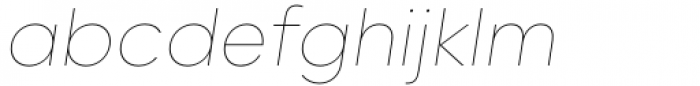 Willgray B Thin Italic Font LOWERCASE
