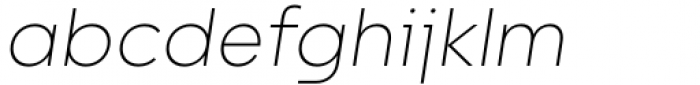 Willgray C Extra Light Italic Font LOWERCASE