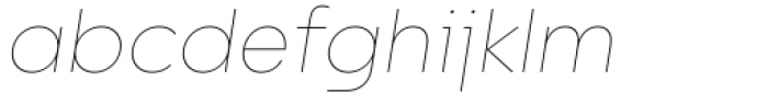Willgray C Thin Italic Font LOWERCASE