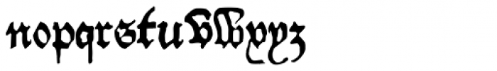 Willie Caxton Font LOWERCASE