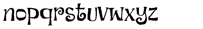 Willmora Font LOWERCASE