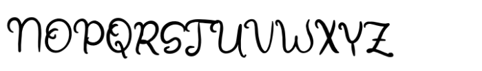 Willow Letters Font UPPERCASE