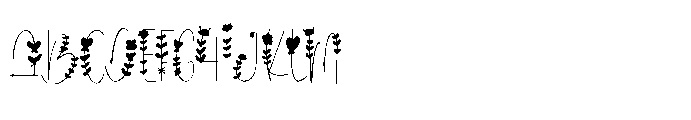 Willowette Font UPPERCASE