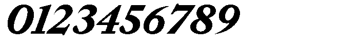 Willy Caslon Black Italic Font OTHER CHARS