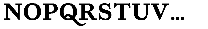 Willy Caslon Black Font UPPERCASE