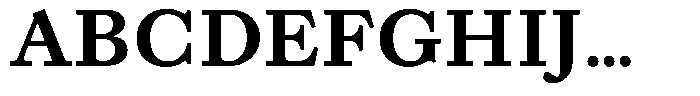 Willy Caslon Bold Font UPPERCASE