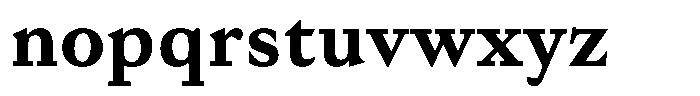 Willy Caslon Bold Font LOWERCASE