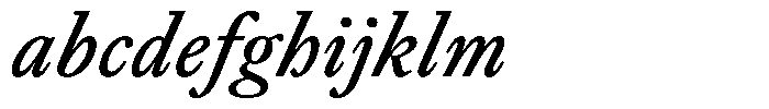 Willy Caslon Book Italic FONT