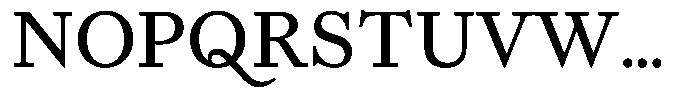 Willy Caslon Book Font UPPERCASE