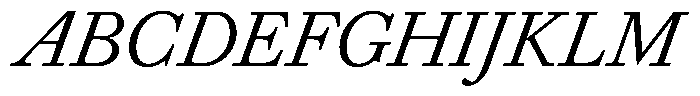 Willy Caslon Regular Italic Font UPPERCASE