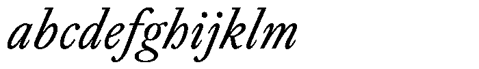 Willy Caslon Regular Italic FONT
