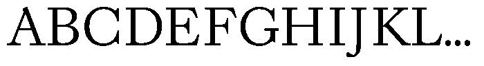 Willy Caslon Regular Font UPPERCASE