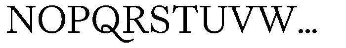 Willy Caslon Regular Font UPPERCASE
