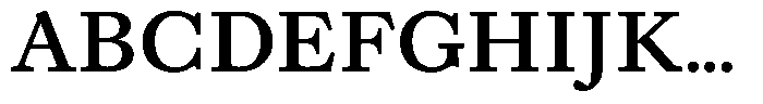 Willy Caslon Semi Bold Font UPPERCASE