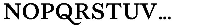 Willy Caslon Semi Bold Font UPPERCASE