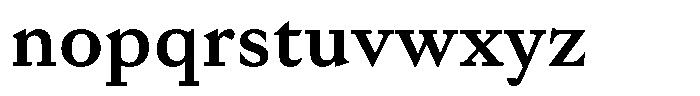 Willy Caslon Semi Bold Font LOWERCASE