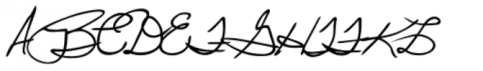 Wilma Handwriting Font UPPERCASE
