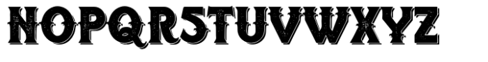 Wiltshire Deco Shadow Vintage Font UPPERCASE