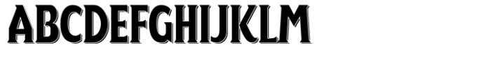 Wiltshire Double Shadow Font UPPERCASE