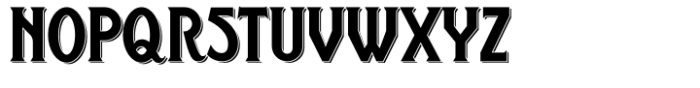 Wiltshire Double Shadow Font UPPERCASE