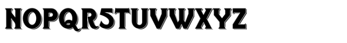 Wiltshire Double Shadow Font LOWERCASE