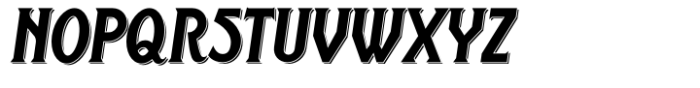 Wiltshire Double Shdow Italic Font UPPERCASE