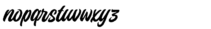 Wilzten Font LOWERCASE