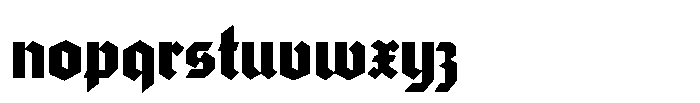 Wimaria Gotisch Font LOWERCASE