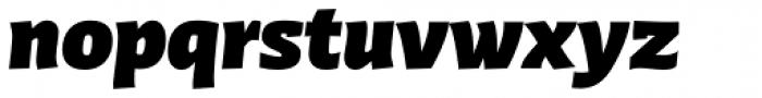 Winco UltraBlack Italic Font LOWERCASE