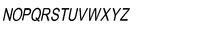 Windale Sans Slant Regular Font UPPERCASE