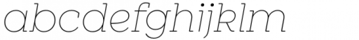 Winden Alt Thin Italic Font LOWERCASE