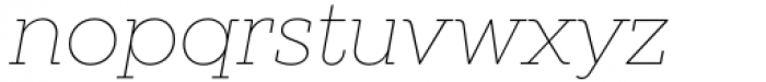 Winden Alt Thin Italic Font LOWERCASE
