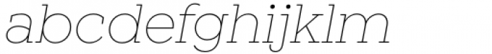 Winden Thin Italic Font LOWERCASE