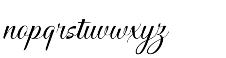 Windey Signature Regular Font LOWERCASE