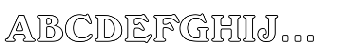 Windsor Std Outline Font UPPERCASE