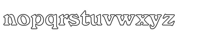 Windsor Std Outline Font LOWERCASE