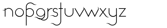 Windswept Regular Font LOWERCASE