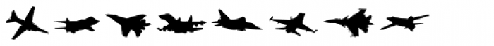 Wingbat Flight Font LOWERCASE