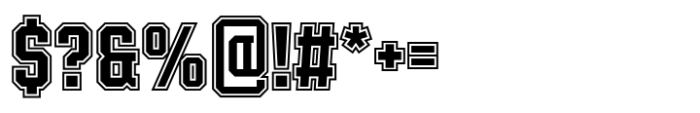 Winner College Condensed Bold Font OTHER CHARS
