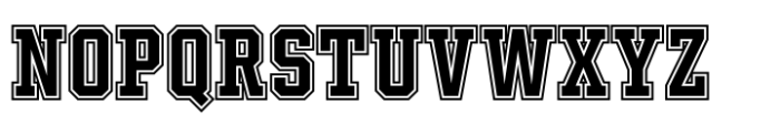 Winner College Condensed Bold Font UPPERCASE
