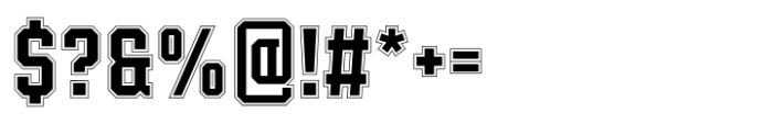 Winner College Condensed Thin Font OTHER CHARS