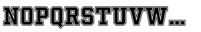 Winner College Regular Bold Font LOWERCASE