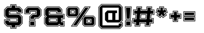 Winner College Wide Bold Font OTHER CHARS