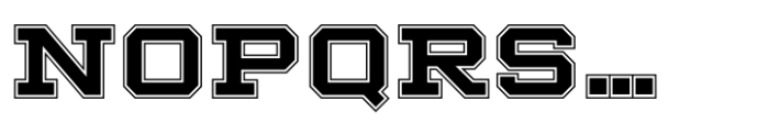 Winner College XWide Norm Font LOWERCASE