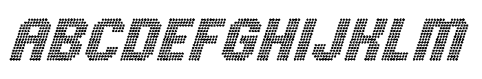 Winner Scoreboard Black Italic Font UPPERCASE